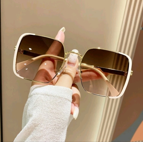 Accessories - Square Brown Fashion Sunglasses